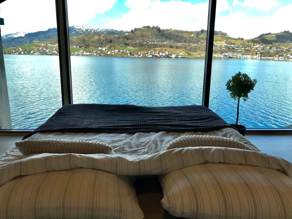 Panoramaresort In Hardangerfjorden Leilighet I Sjokanten Ved Hardangerfjorden For 7 Personer Boat , Sauna,Kajak, Sup For Rent Oystese Екстер'єр фото